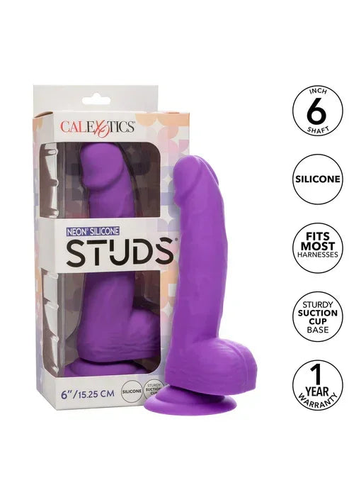 Neon Silicone Studs 6 inch @ CalExotics - Happytoys Sexshop: online sex shop for Feeling Happy & Easy 😊 - Discreet geleverd