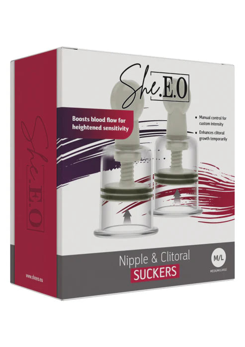 Nipple & Clitoral Suckers M/L by She.E.O.