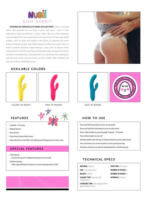 Nubii Kiah Rabbit by Nu Sensuelle