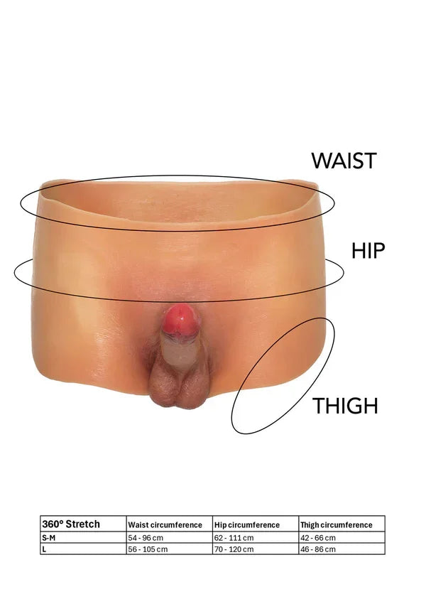 Penis Boxershort L 18 cm Dildo by Hidden Desire - Happytoys Sexshop: Toys for Feeling Happy & Easy 😊 - Discreet geleverd