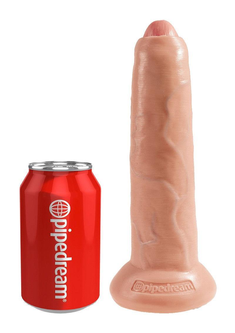 Pipedream King Cock 9' Uncut met zuignap - Happytoys Sexshop: Toys for Feeling Happy & Easy 😊 - Discreet geleverd