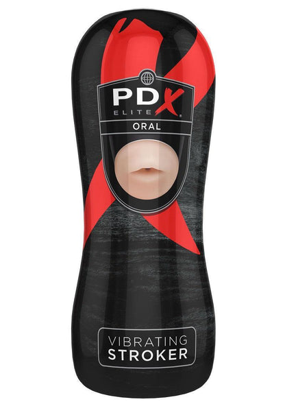 Pipedream PDX Elite Vibrating Stroker Oral - Happytoys Sexshop: Toys for Feeling Happy & Easy 😊 - Discreet geleverd