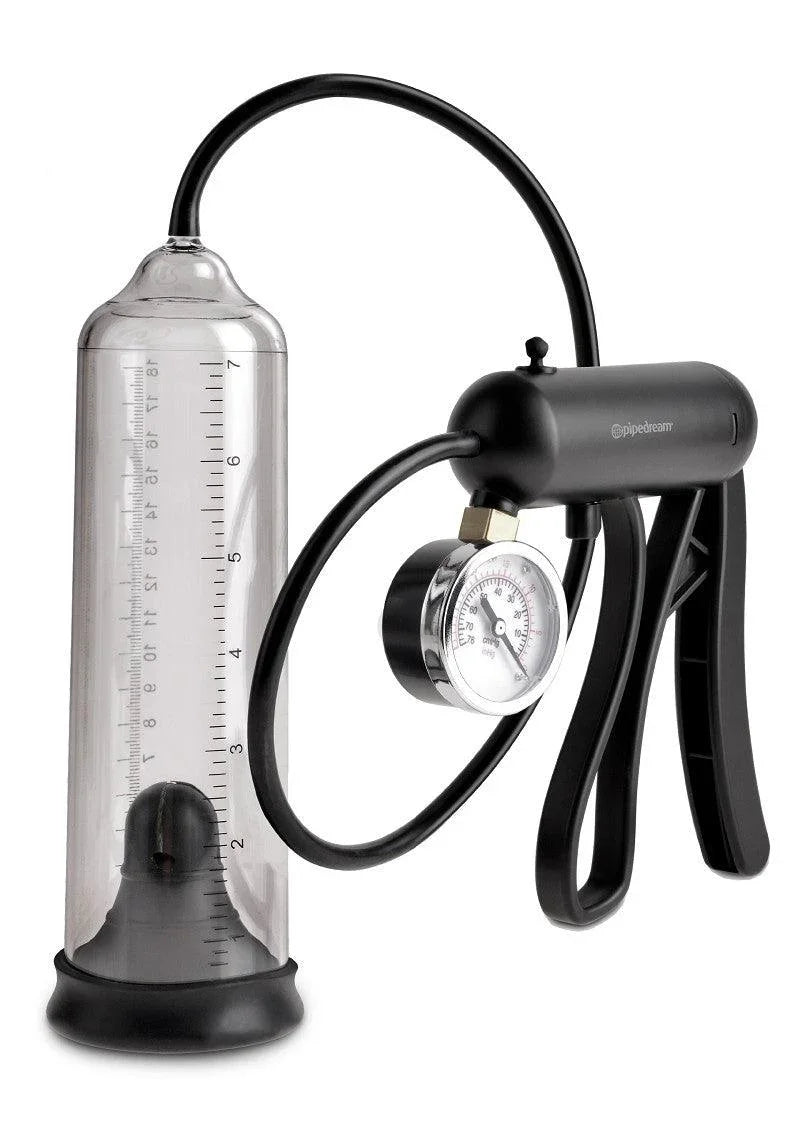 Pipedream Pump Worx Pro-Gauge Power Pump Penis Pomp - Happytoys Sexshop: Toys for Feeling Happy & Easy 😊 - Discreet geleverd