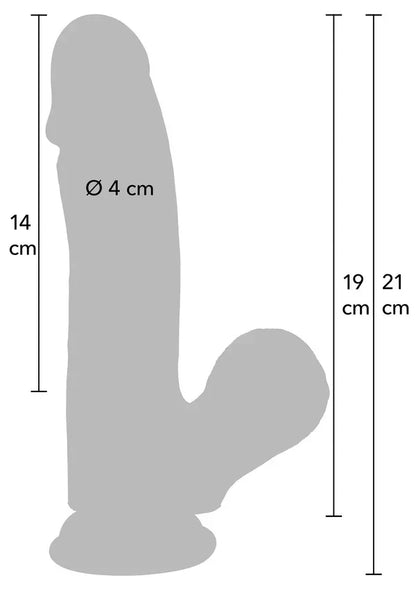 Realistic Dildo Liquid Silicone 19 cm by Hidden Desire - Happytoys Sexshop: Toys for Feeling Happy & Easy 😊 - Discreet geleverd