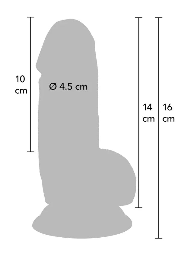 Realistic Dildo PVC 14 cm by Hidden Desire - Happytoys Sexshop: Toys for Feeling Happy & Easy 😊 - Discreet geleverd