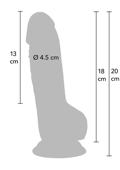 Realistic Dildo PVC 18 cm by Hidden Desire - Happytoys Sexshop: Toys for Feeling Happy & Easy 😊 - Discreet geleverd