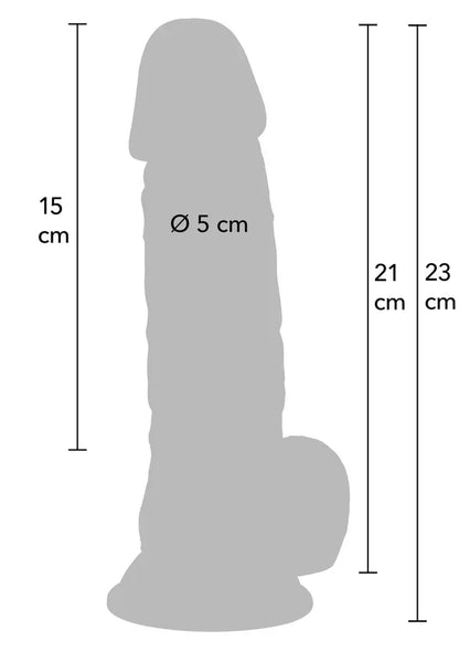 Realistic Dildo PVC 21 cm by Hidden Desire - Happytoys Sexshop: Toys for Feeling Happy & Easy 😊 - Discreet geleverd