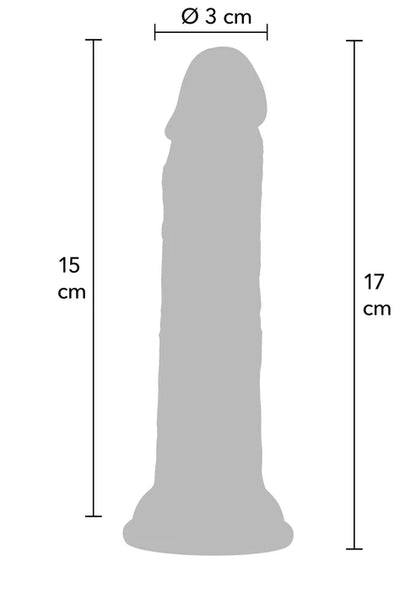 Realistic Dong Liquid Silicone 17 cm by Hidden Desire