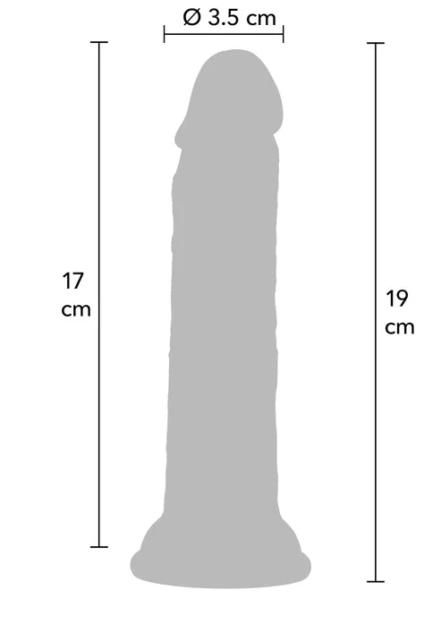 Realistic Dong Liquid Silicone 19 cm by Hidden Desire