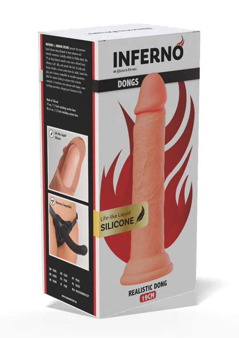 Realistic Dong Liquid Silicone 19 cm by Hidden Desire