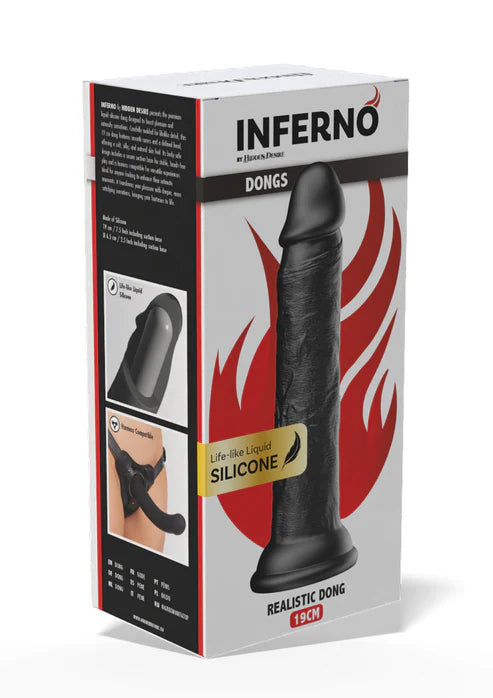 Realistic Dong Liquid Silicone 19 cm by Hidden Desire