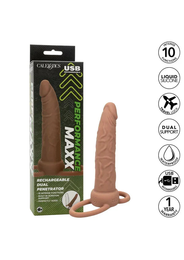 Rechargeable Dual Penetrator by CalExotics - Happytoys Sexshop: Toys for Feeling Happy & Easy 😊 - Discreet geleverd