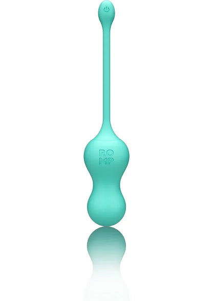 Teal G-spot tipvibrator met lange steel en brede, ronde onderkant