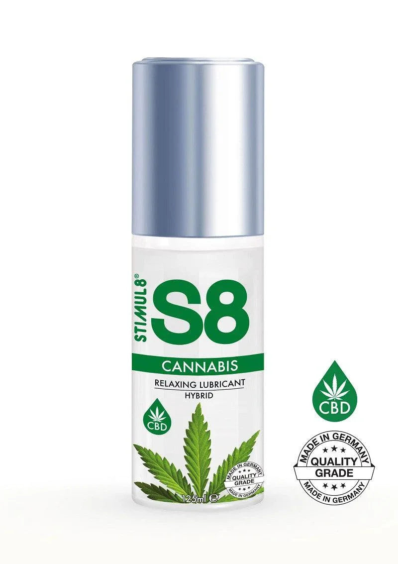 S8 Hybrid Cannabis Lube 125ml glijmiddel met CBD - Happytoys Sexshop: Toys for Feeling Happy & Easy 😊 - Discreet geleverd