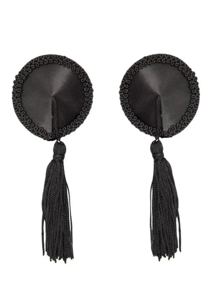 Satin Nipple Covers w Tassel by Kinky Diva - Happytoys Sexshop: Toys for Feeling Happy & Easy 😊 - Discreet geleverd
