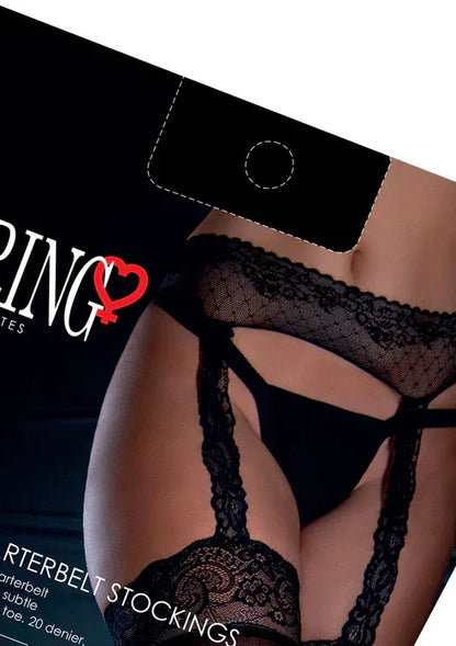 Satin Touch Garterbelt Stockings by Daring Intimates
