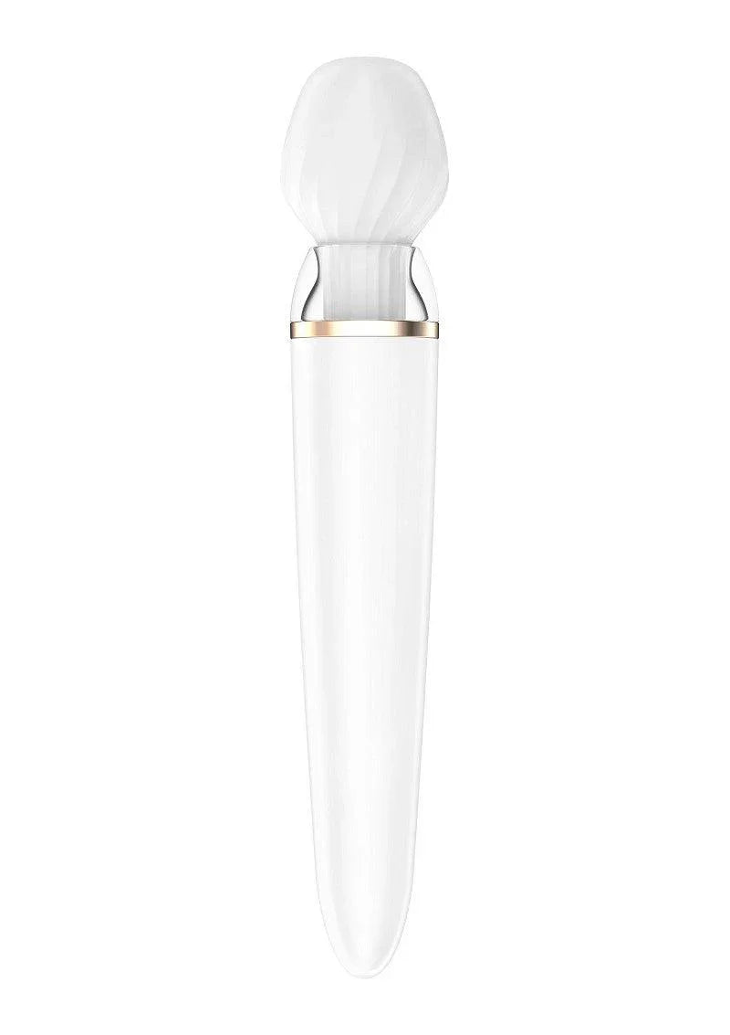 Satisfyer Double Wand-er Bluetooth + App Vibrator - Happytoys Sexshop: Toys for Feeling Happy & Easy 😊 - Discreet geleverd