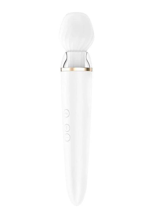 Satisfyer Double Wand-er Bluetooth + App Vibrator - Happytoys Sexshop: Toys for Feeling Happy & Easy 😊 - Discreet geleverd