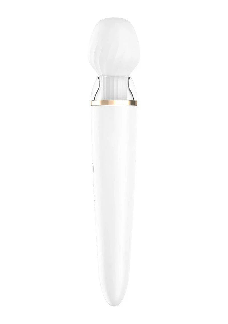 Satisfyer Double Wand-er Bluetooth + App Vibrator - Happytoys Sexshop: Toys for Feeling Happy & Easy 😊 - Discreet geleverd