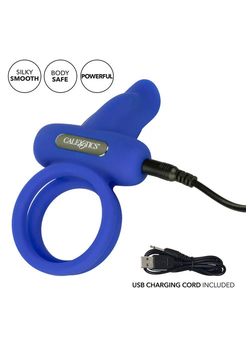 Silicone Rechargeable Dual Pleaser Enhancer by CalExotics