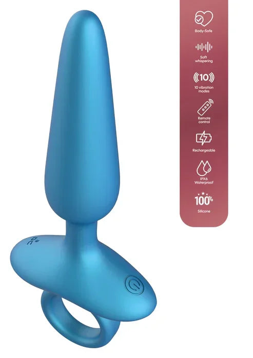 Slim Anal Plug Vibrating + Remote by Playhouse