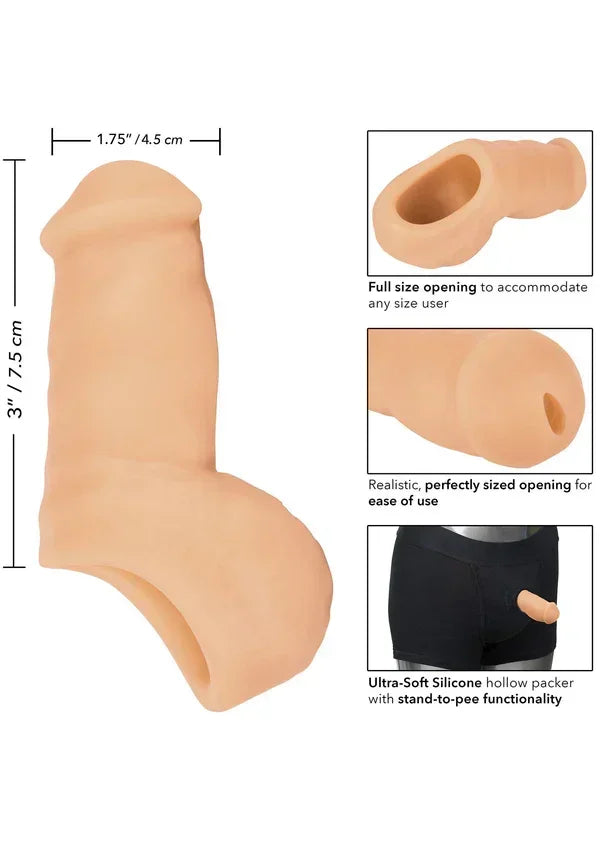 Soft Silicone Stand-To-Pee Skin Light Skin by CalExotics - Happytoys Sexshop: Toys for Feeling Happy & Easy 😊 - Discreet geleverd