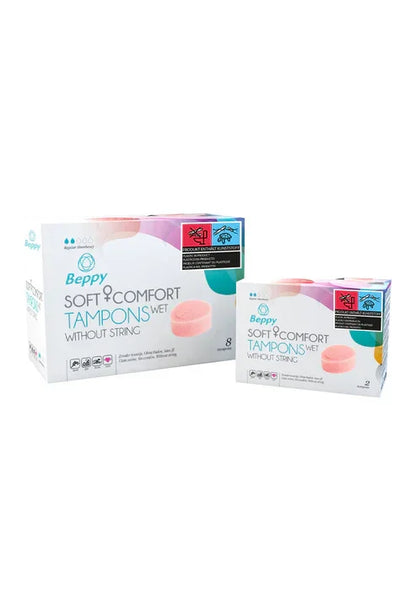 Soft & Comfort Wet 8pcs by Beppy - Happytoys Sexshop: online sex shop for Feeling Happy & Easy 😊 - Discreet geleverd