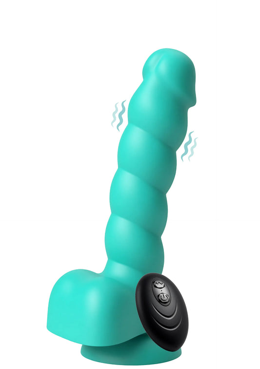 Spiral Tease Vibrating Dildo Silicone S by Playhouse Rogue