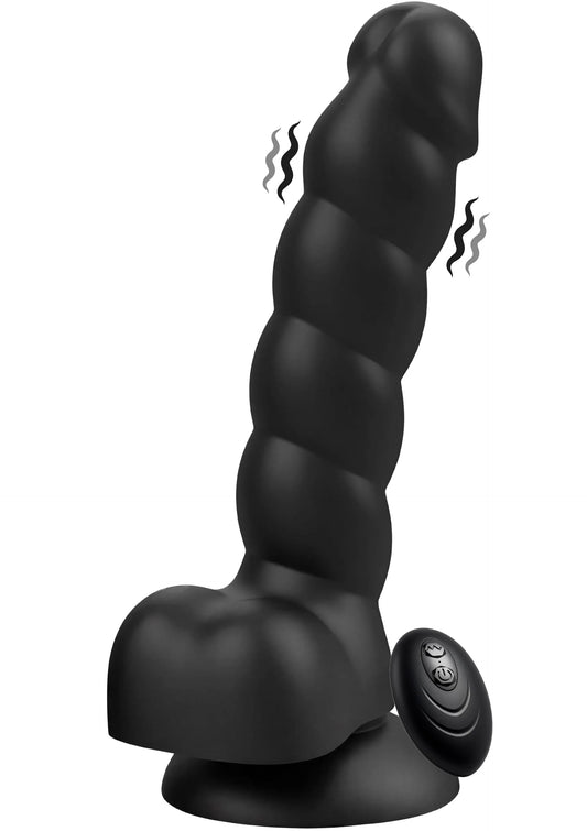 Spiral Tease Vibrating Dildo Silicone XL by Playhouse Rogue