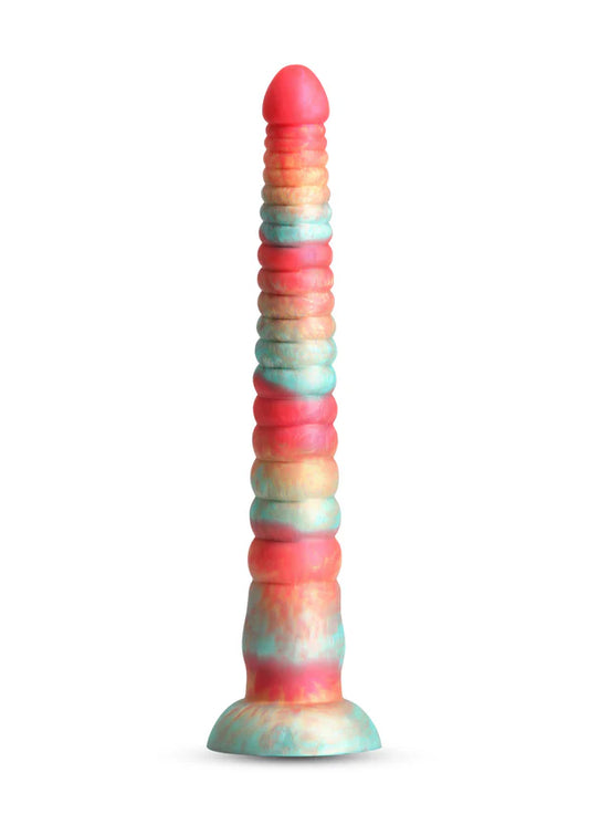 Stacked 12 inch Dildo Red by NS Novelties