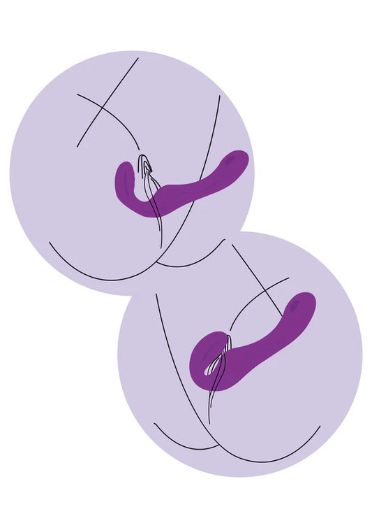 Strapless Strap-On Pulse Vibrator by Xocoon