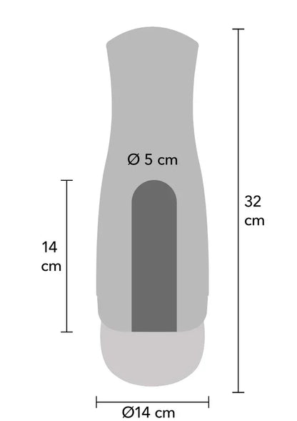 Super Suction Nutbuster Triple Masturbator by Hidden Desire - Happytoys Sexshop: online sex shop for Feeling Happy & Easy 😊 - Discreet geleverd