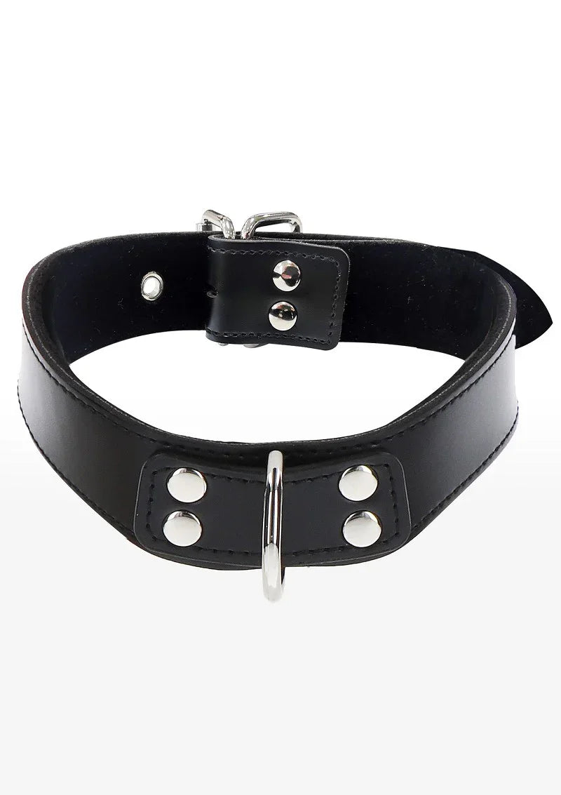 Taboom Bondage Essentials Elegante D-Ring Halsband - Happytoys Sexshop: Toys for Feeling Happy & Easy 😊 - Discreet geleverd