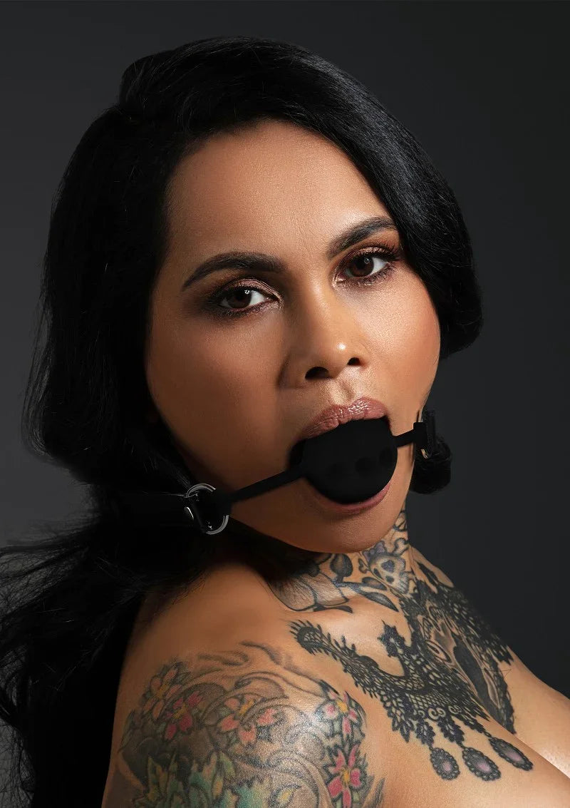 Taboom Bondage Essentials Silicone Ball Gag - Happytoys Sexshop: Toys for Feeling Happy & Easy 😊 - Discreet geleverd