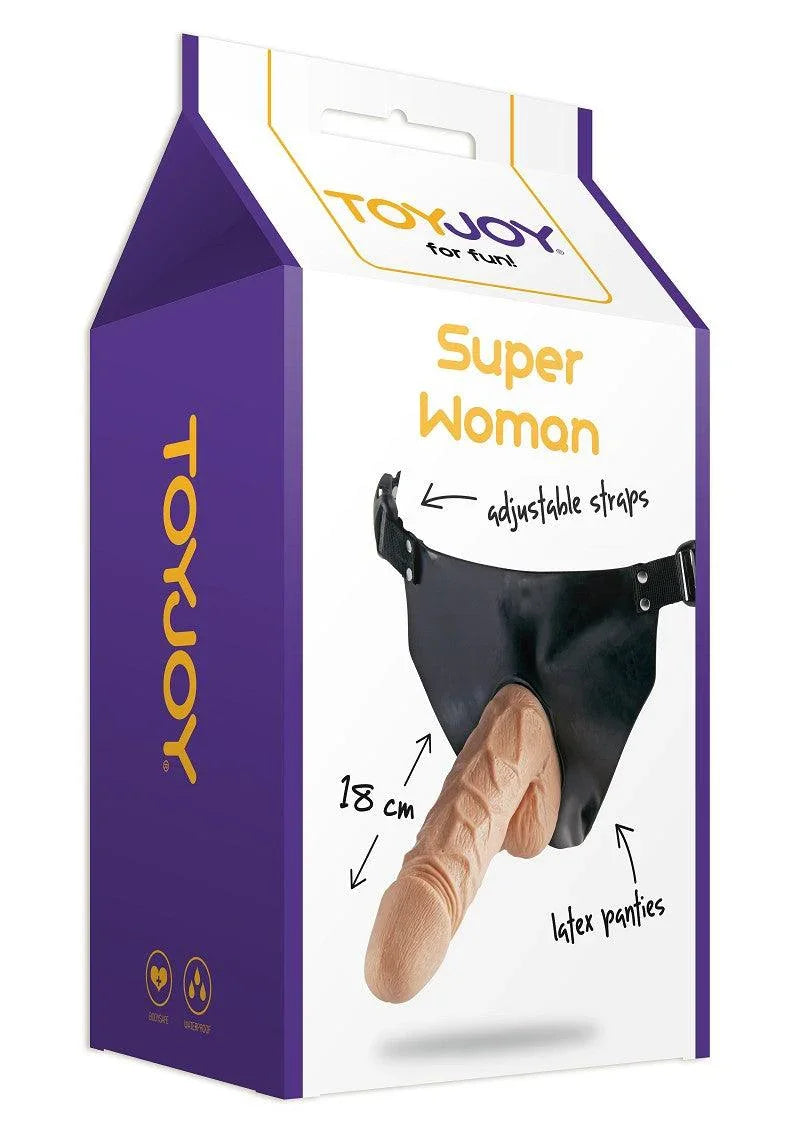 Classics Superwoman Strap-On by ToyJoy - Happytoys Sexshop: Toys for Feeling Happy & Easy 😊 - Discreet geleverd