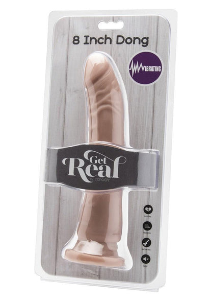 Get Real Dong 8' Vibrating by ToyJoy - Happytoys Sexshop: Toys for Feeling Happy & Easy 😊 - Discreet geleverd