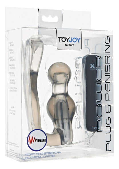 Manpower Power Plug & Penisring Vibrating by ToyJoy - Happytoys Sexshop: Toys for Feeling Happy & Easy 😊 - Discreet geleverd