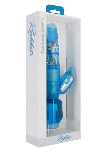The Rabbits Twinturbo Dolphin Vibrator by ToyJoy - Happytoys Sexshop: Toys for Feeling Happy & Easy 😊 - Discreet geleverd