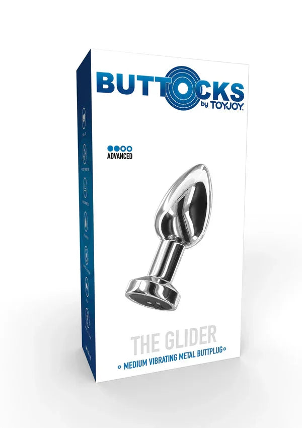 Buttocks The Glider Vibrating butPlug Medium M by ToyJoy - Happytoys Sexshop: Toys for Feeling Happy & Easy 😊 - Discreet geleverd