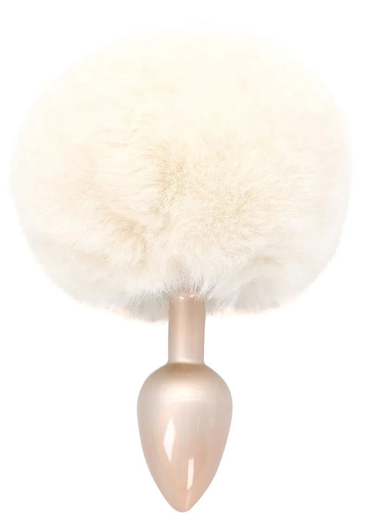 Happiness Enchanting Bunnytail Buttplug White by Toyjoy - Happytoys Sexshop: Toys for Feeling Happy & Easy 😊 - Discreet geleverd