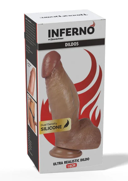 Ultra Realistic Dildo Silicone 18 cm by Hidden Desire - Happytoys Sexshop: Toys for Feeling Happy & Easy 😊 - Discreet geleverd