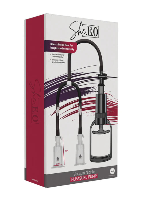 Vacuum Nipple Pleasure Pump M/L by She.E.O.