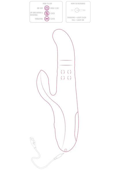Venus Thrusting-Rotating Vibe by ToyJoy - Happytoys Sexshop: Toys for Feeling Happy & Easy 😊 - Discreet geleverd