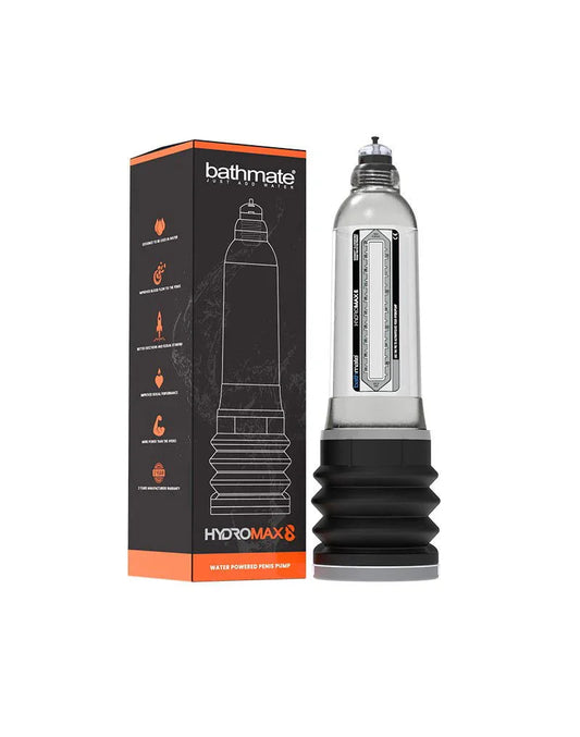 Bathmate - Hydromax 8 - Penispomp - Transparant - Happytoys Sexshop: Toys for Feeling Happy & Easy 😊 - Discreet geleverd