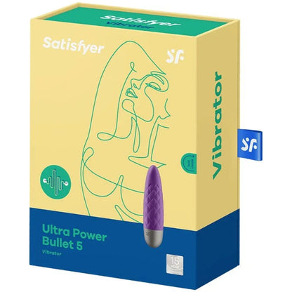 SATISFYER - ULTRA POWER BULLET 5 VIOLETT - Happytoys Sexshop: online sex shop for Feeling Happy & Easy 😊 - Discreet geleverd