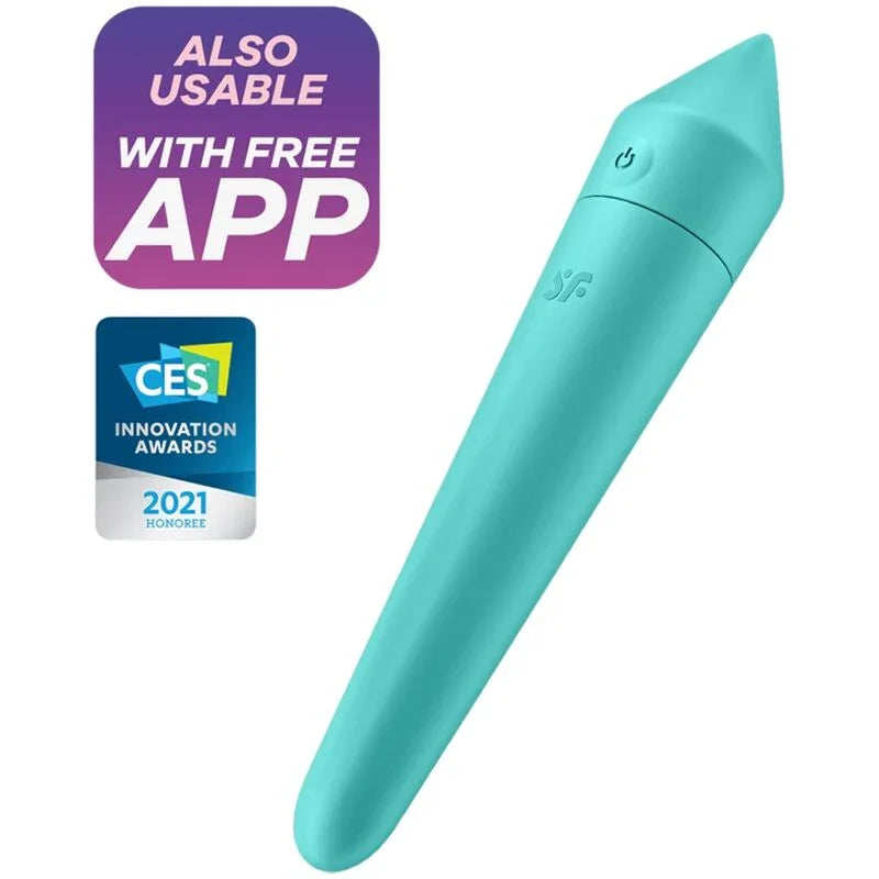 SATISFYER - ULTRA POWER BULLET 8 TURQUOISE - Happytoys Sexshop: online sex shop for Feeling Happy & Easy 😊 - Discreet geleverd