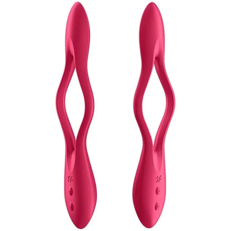 SATISFYER - ELASTIC JOY MULTI VIBRATOR RED - Happytoys Sexshop: online sex shop for Feeling Happy & Easy 😊 - Discreet geleverd