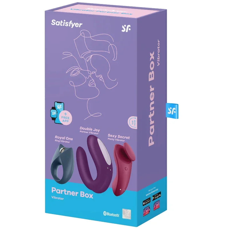 SATISFYER - PARTNER BOX 3 - Happytoys Sexshop: online sex shop for Feeling Happy & Easy 😊 - Discreet geleverd
