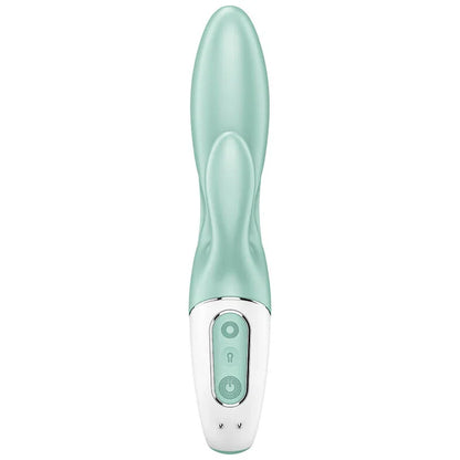 SATISFYER - AIR PUMP BUNNY 5+ INFLATABLE RABBIT VIBRATOR APP GREEN - Happytoys Sexshop: online sex shop for Feeling Happy & Easy 😊 - Discreet geleverd