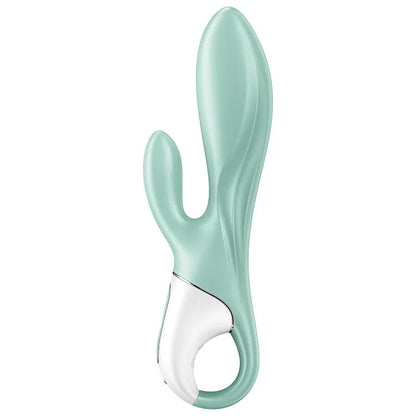 SATISFYER - AIR PUMP BUNNY 5+ INFLATABLE RABBIT VIBRATOR APP GREEN - Happytoys Sexshop: online sex shop for Feeling Happy & Easy 😊 - Discreet geleverd